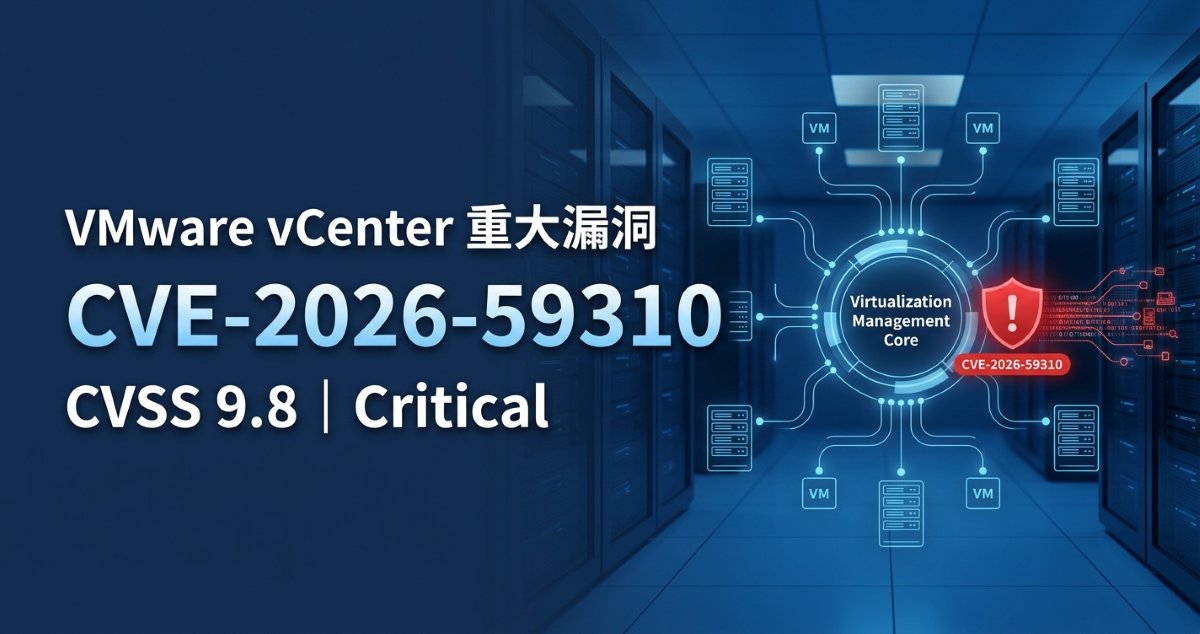 VMware vCenter CVE-2026-59310 重大漏洞與 CVSS 9.8 資安警示