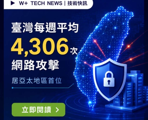 臺灣每週平均遭受4306次網路攻擊技術快訊