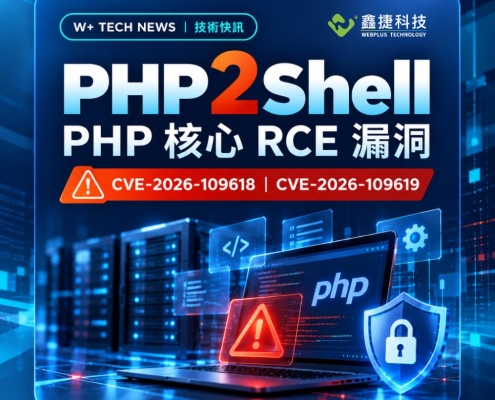PHP2Shell 技術快訊,介紹 PHP 核心 RCE 漏洞 CVE-2026-109618 與 CVE-2026-109619。